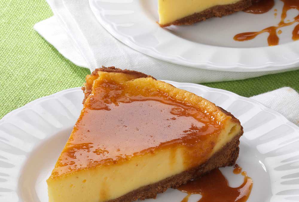 CHEESECAKE CON SALSA DE CARAMELO