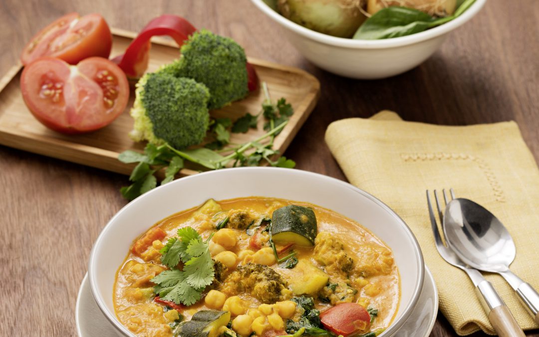 CURRY DE GARBANZOS Y VERDURAS