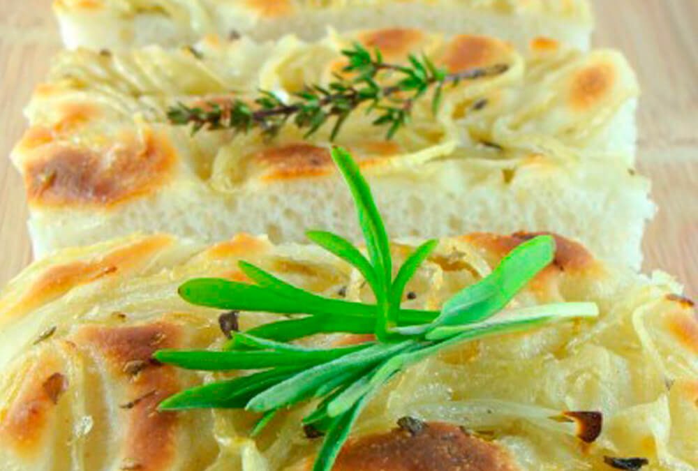 Focaccia con Cebolla