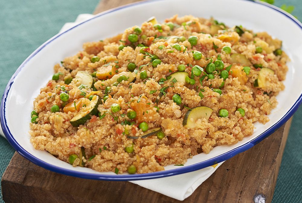 GUISO DE QUINOA, ZAPALLO Y ZAPALLO ITALIANO