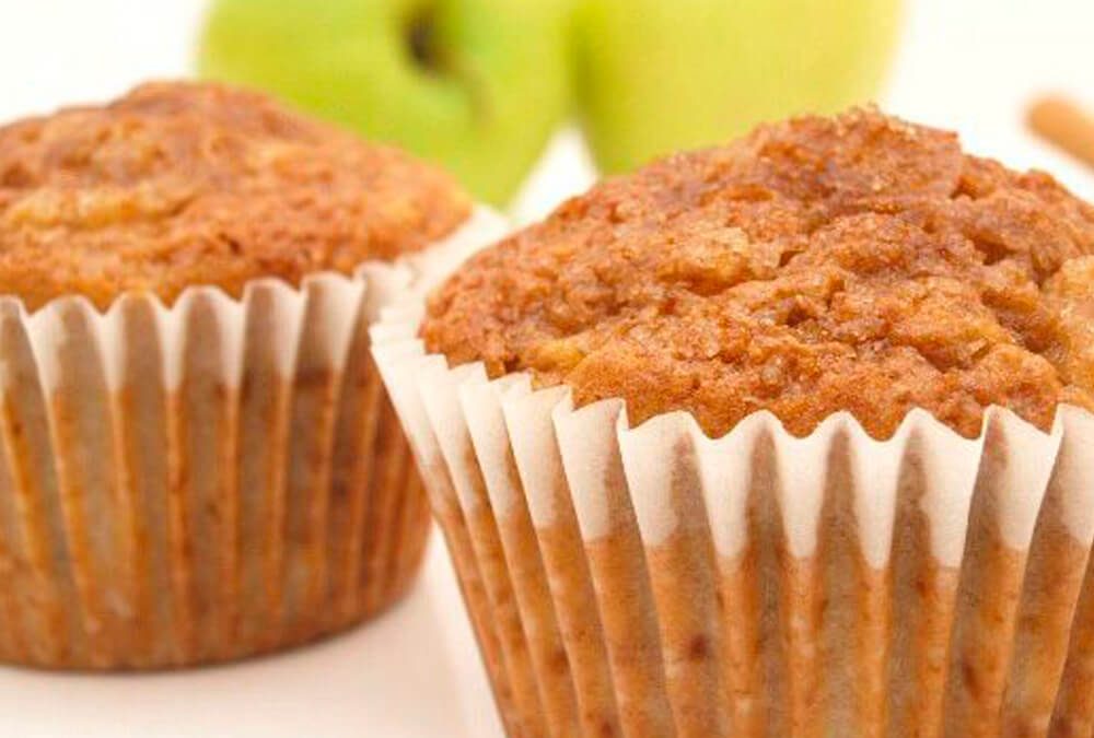 MUFFINS DE MANZANA, CANELA Y MIEL