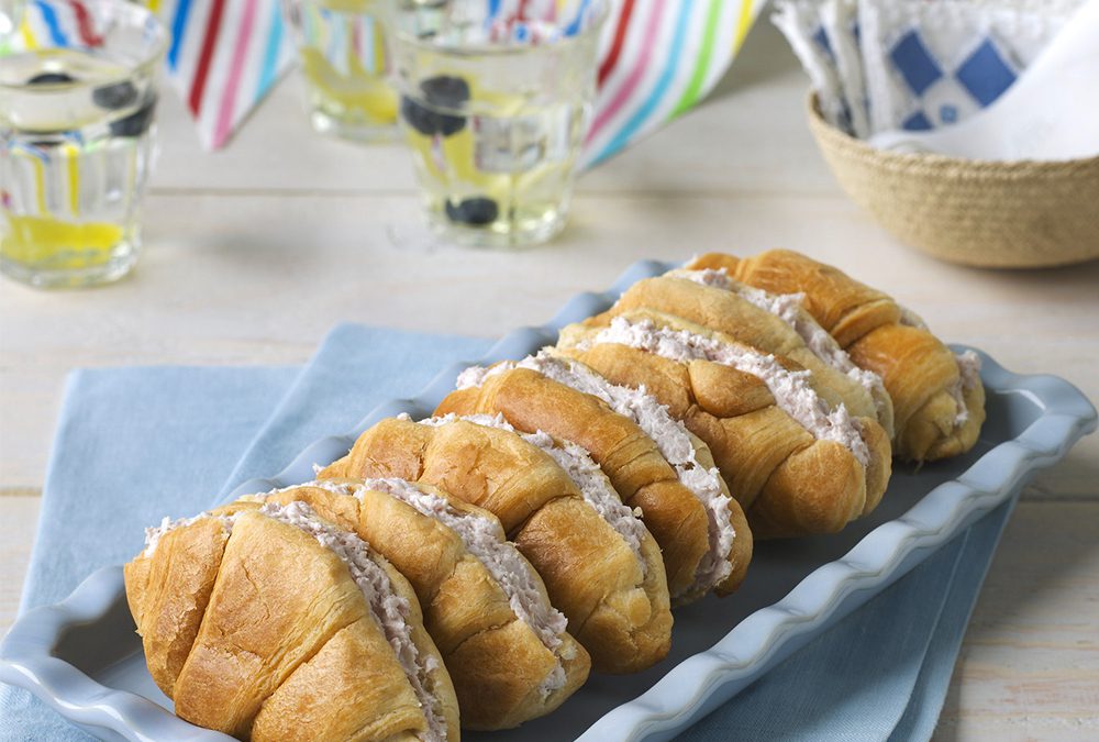 MINICROISSANTS CON RELLENO DE JAMÓN Y QUESO