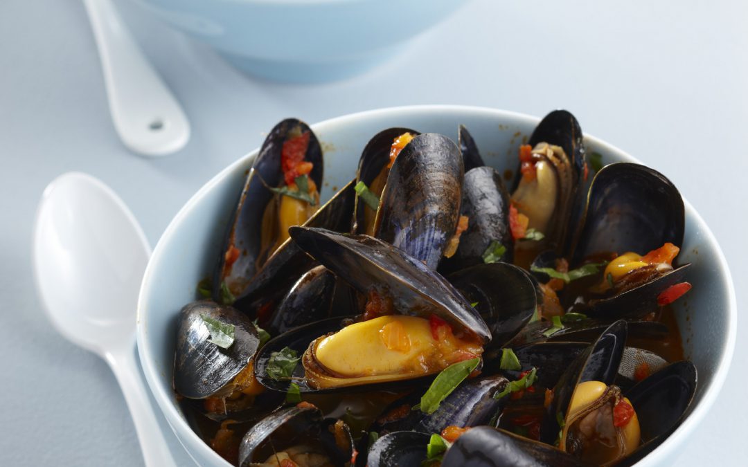 Mejillones a la provenzal (Moules à la provençale)