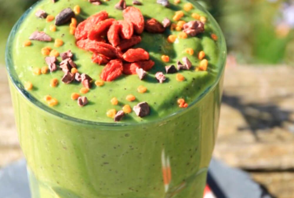 SMOOTHIE DE KIWI CON ESPIRULINA