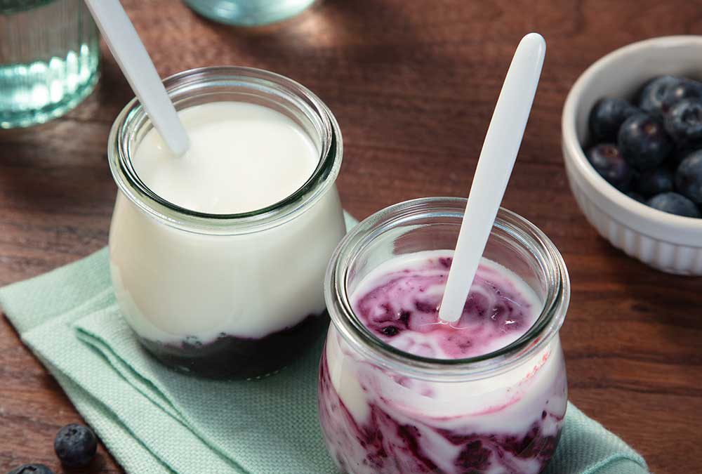 YOGUR CON ARÁNDANOS EN VAROMA