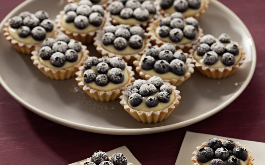 Tartaletas de arándanos con franchipán