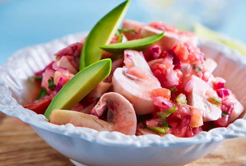 CEVICHE DE CHAMPIÑON