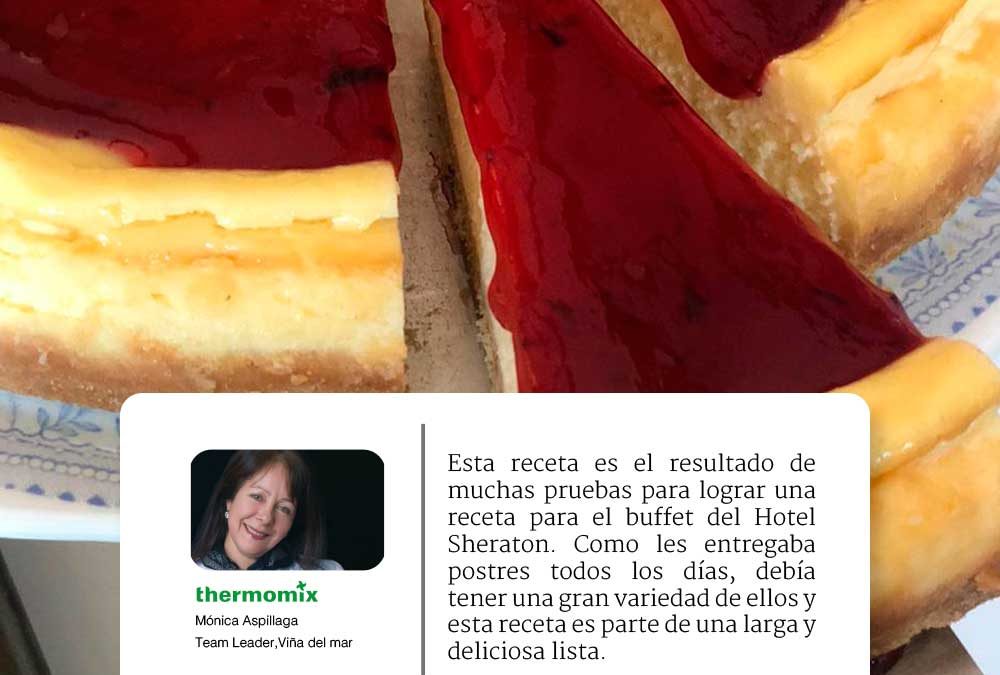 CHEESECAKE CON MERMELADA DE CIRUELAS