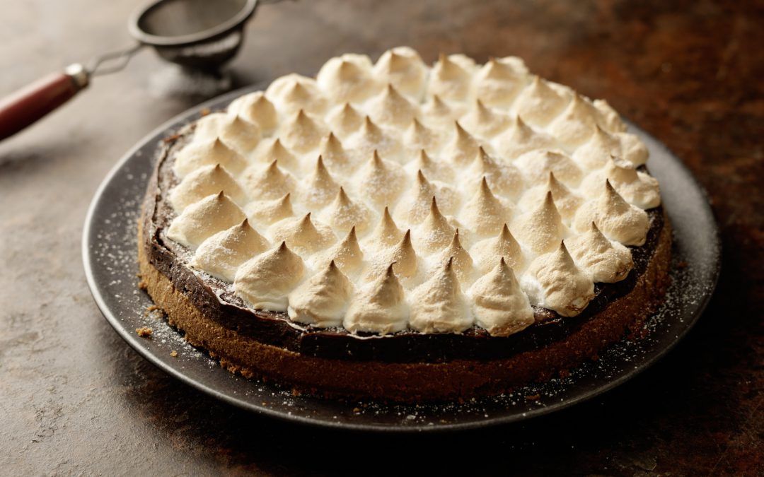 CHEESECAKE DE CHOCOLATE CON MERENGUE