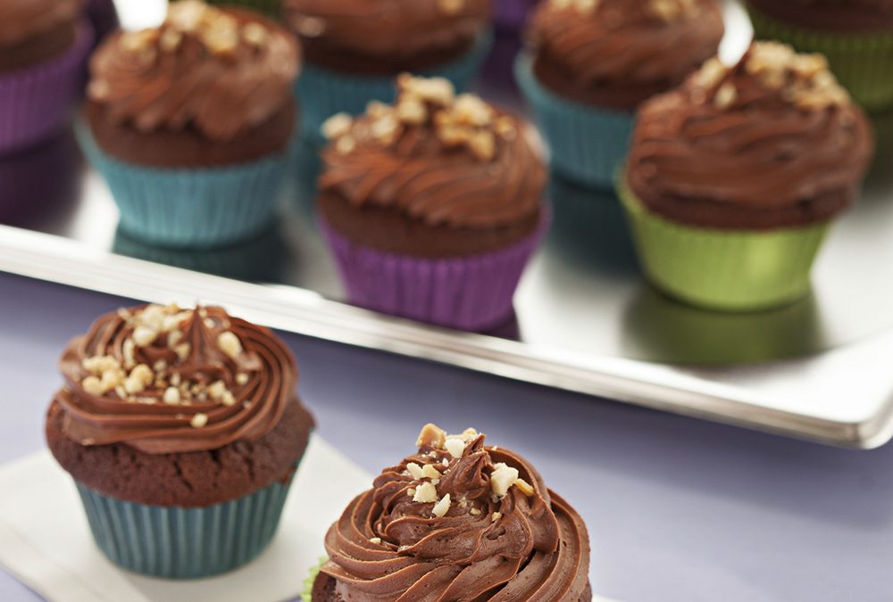 CUPCAKES DE CHOCOLATE Y MANÍ