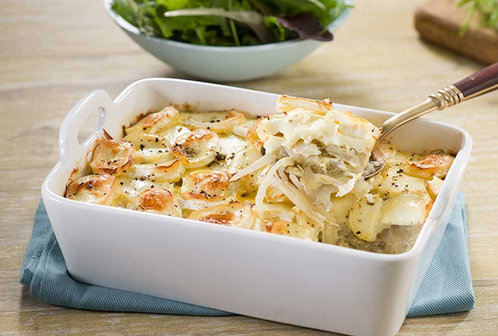 GRATIN DE HINOJO Y QUESO BRIE