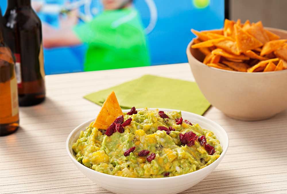 GUACAMOLE CON MANGO Y CRANBERRIES