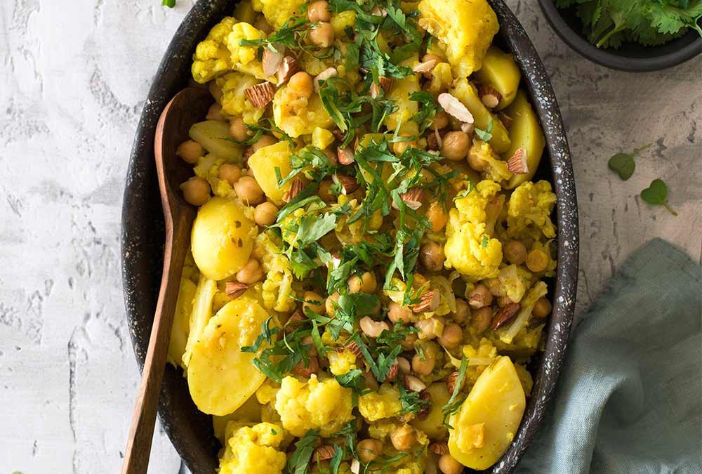 GUISO DE COLIFLOR Y GARBANZOS