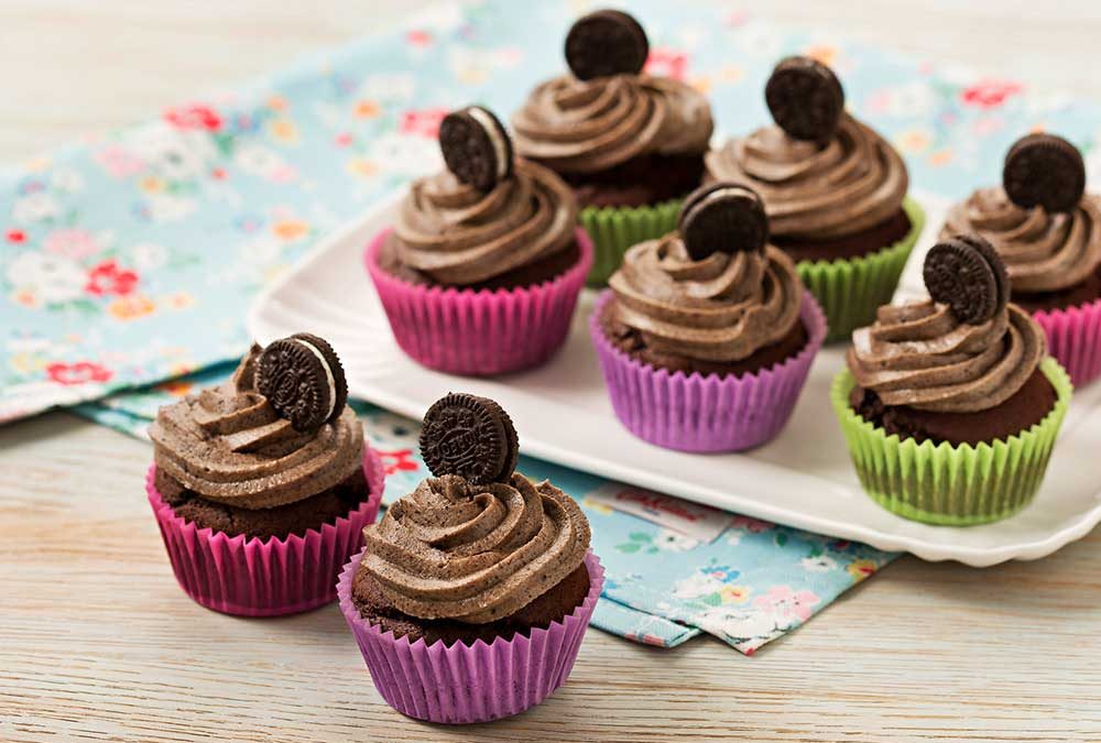 CUPCAKES DE GALLETAS OREO®