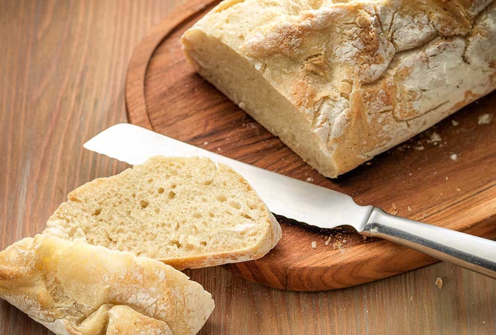 PAN CIABATTA (Variaciones: grisines, Pan de aceitunas y Cebolla)