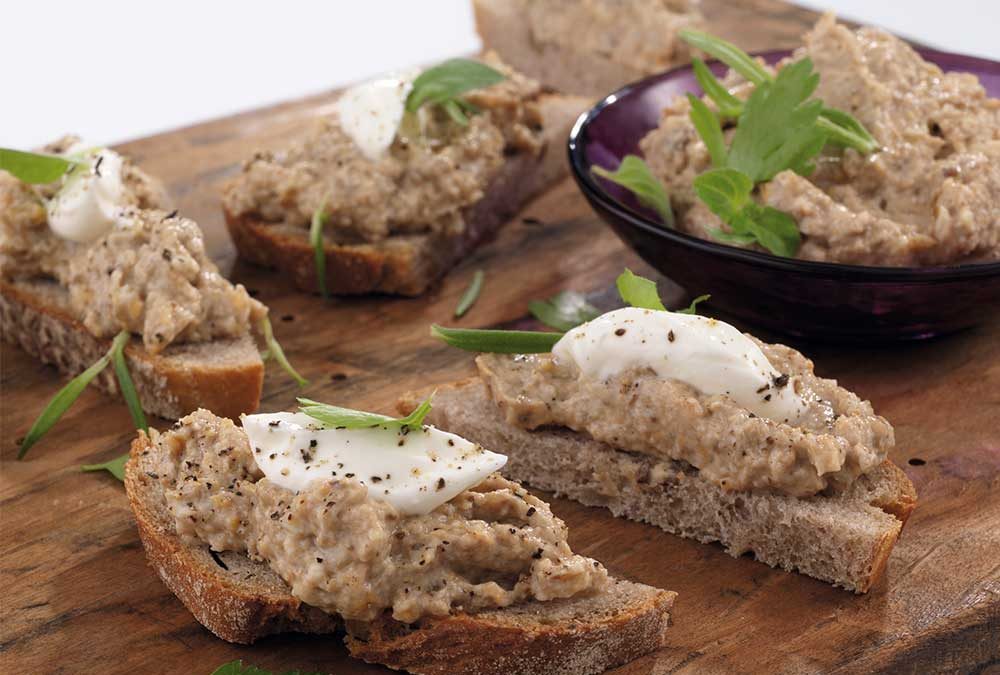 PATÉ DE CHAMPIÑON Y NUECES