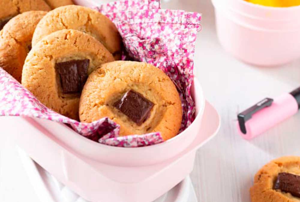 GALLETAS DE ALMENDRA CON CHOCOLATE AMARGO