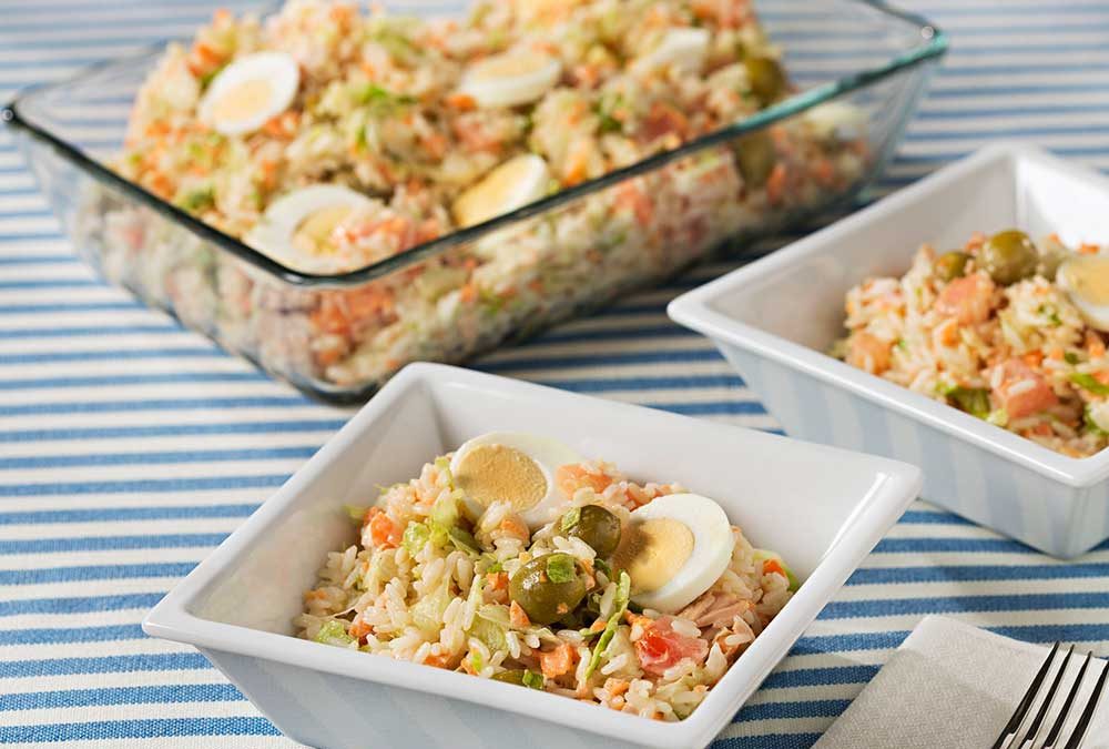 ENSALADA DE ARROZ CON MAYONESA