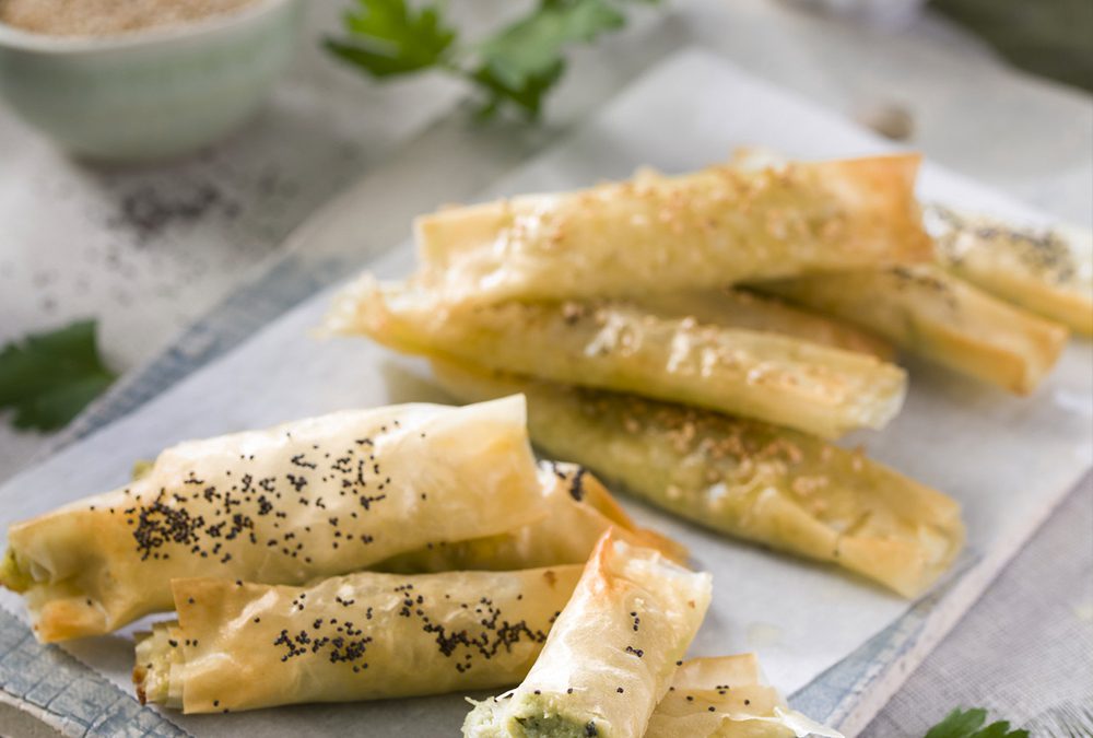 ROLLITOS DE ALCACHOFA Y PARMESANO