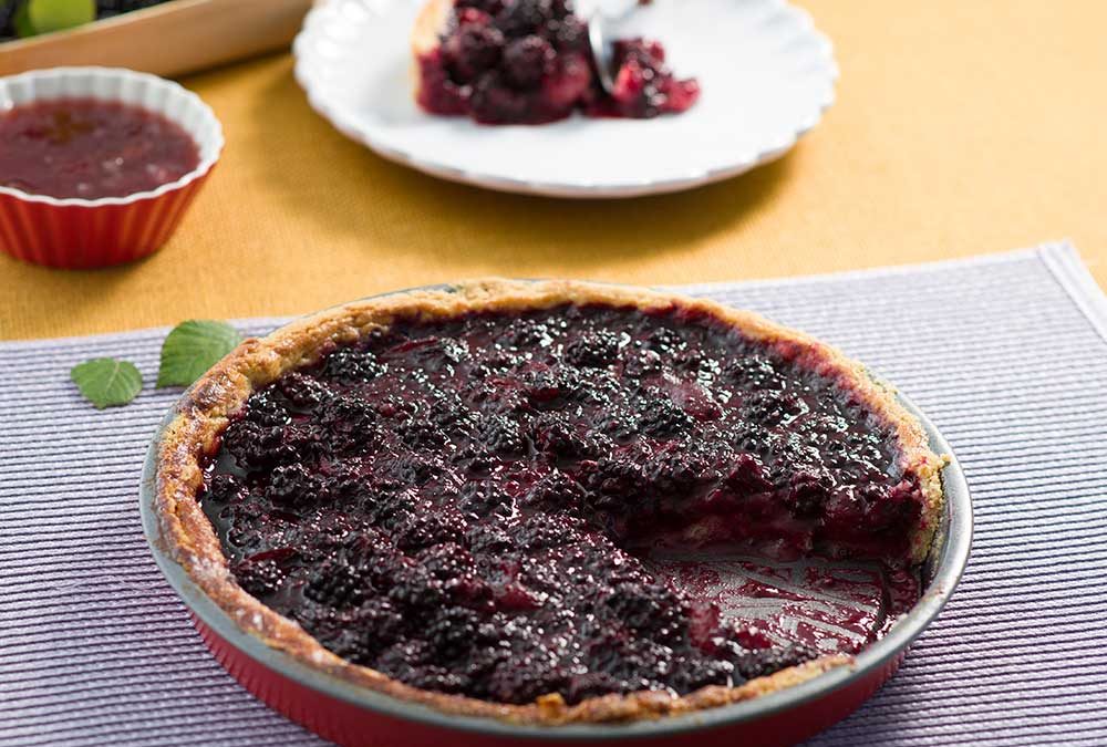 TARTA DE MORAS CON MASA SABLÉ DE ALMENDRAS